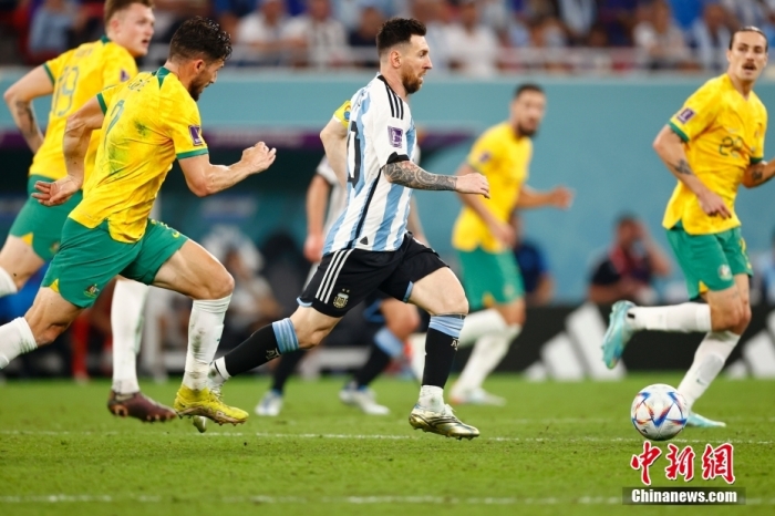 梅西首粒世界杯淘汰赛进球助阿根廷晋级八强 创